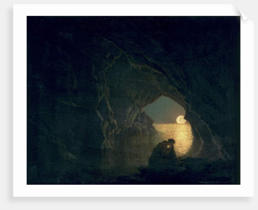 A Grotto With the Figure Of Julia, 1780 by Joseph Wright of Derby