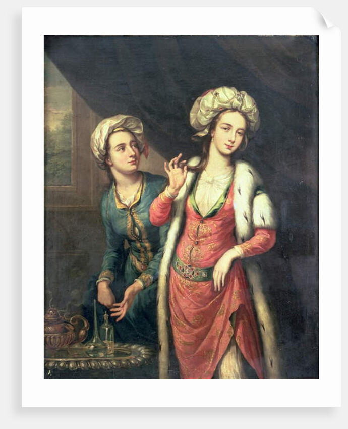 Portrait of a Lady thought to be Lady Mary Wortley Montagu by George Knapton