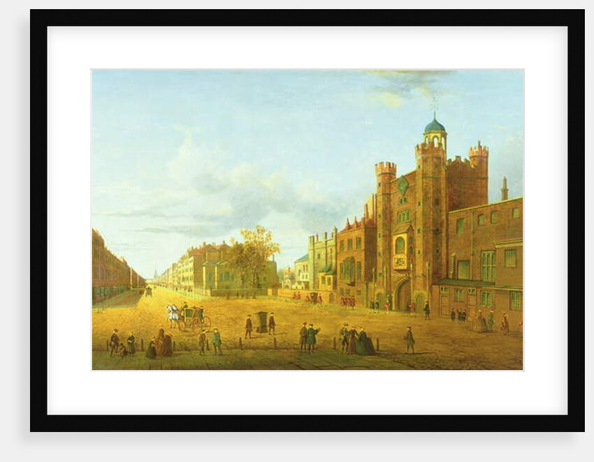 View of St. James' Palace, Looking Beyond Down Pall Mall, early 19th century by John Dean Paul