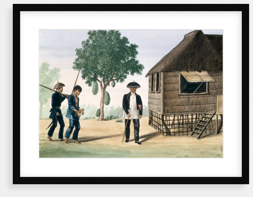 A Prisoner led off by a Policeman and a Councillor by Jose Honorato Lozano