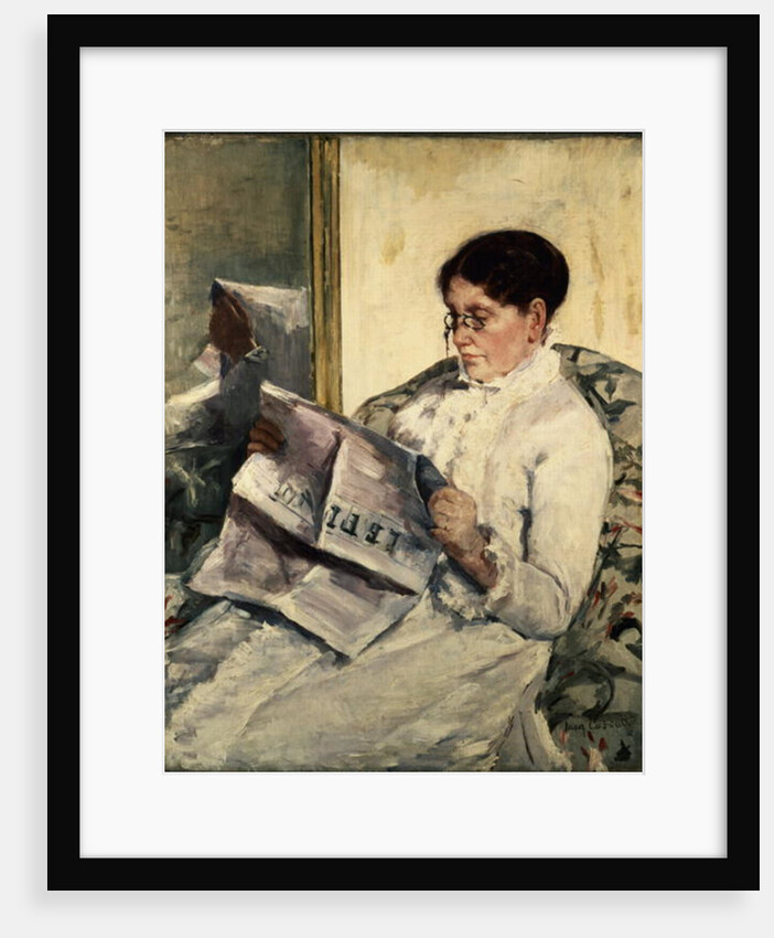Reading Le Figaro, 1878 by Mary Stevenson Cassatt