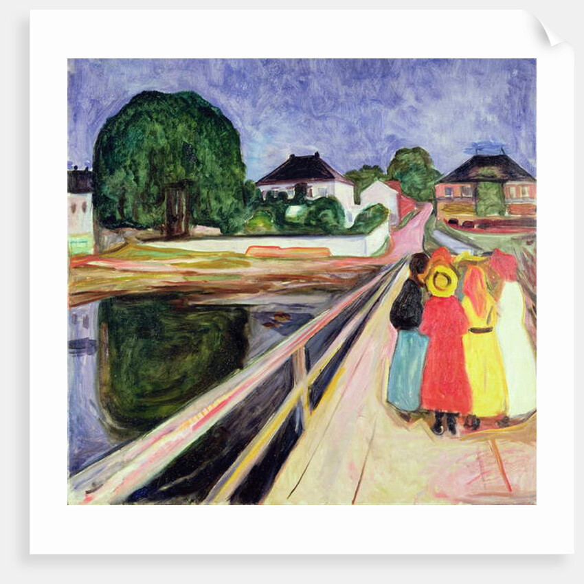 Girls on a Bridge by Edvard Munch
