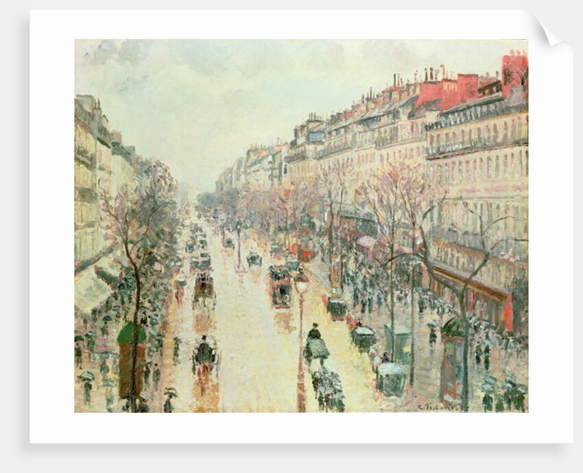 The Boulevard Montmartre, 1893 by Camille Pissarro