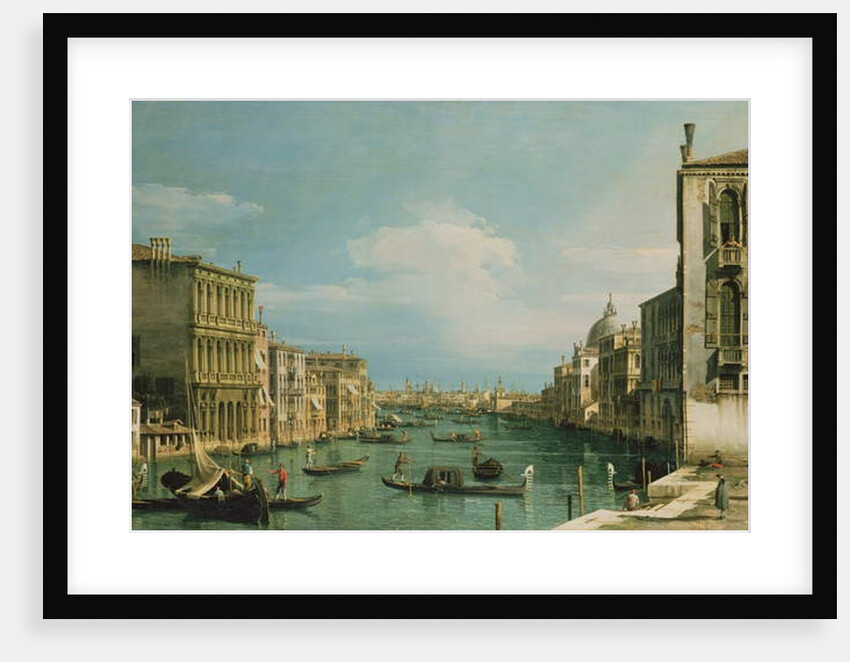 The Grand Canal Venice looking East from the Campo di San Vio by Canaletto