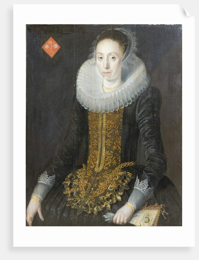 Portrait of Eritia Aukje Hoppers, nee De Blocq, 1622 by Jan De (attr. to) Salle