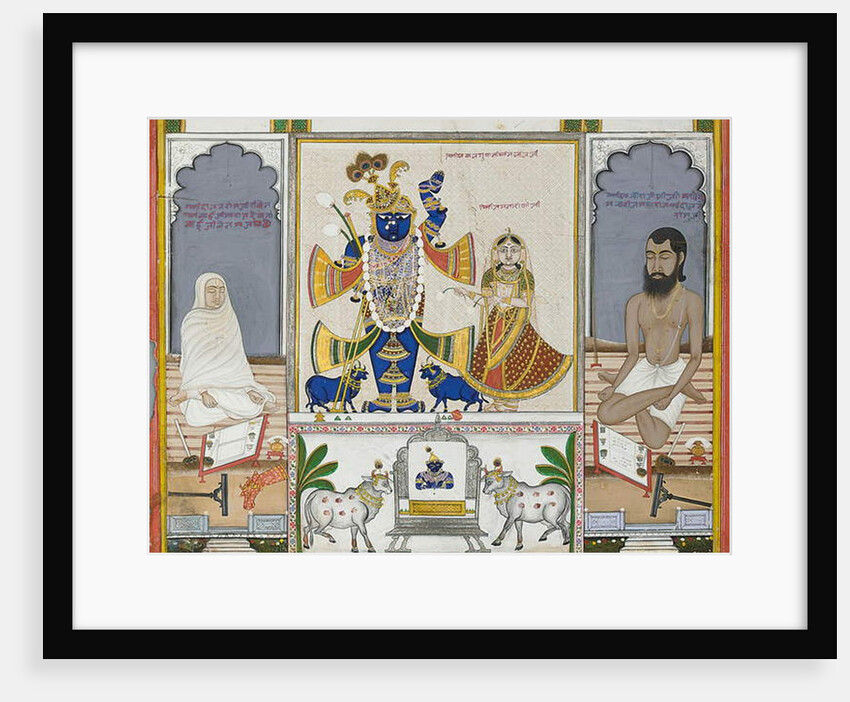 Illustration for a manuscript on the worship of Srinathji, Rajasthan, early 19th century by Indian School