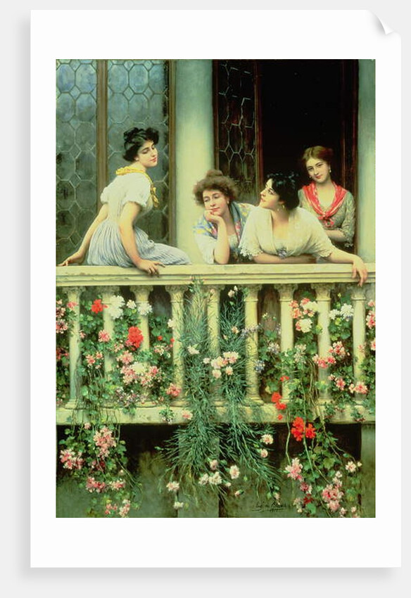 The Balcony, 1911 by Eugen von Blaas