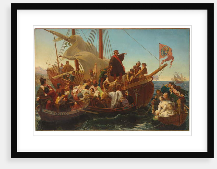 The Departure of Christopher Columbus from Palos in 1492, 1855 by Emanuel Gottlieb Leutze
