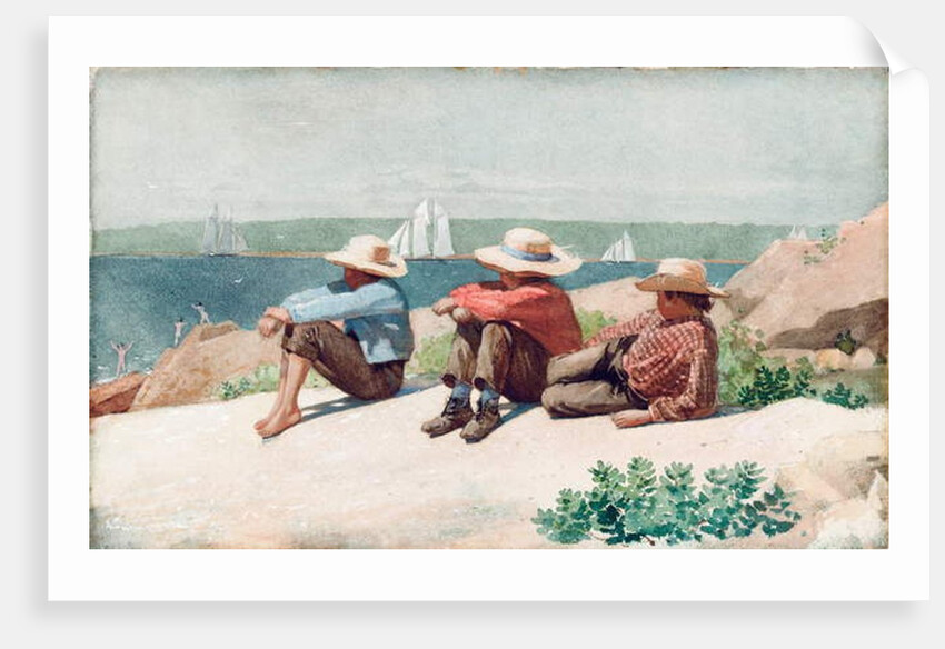 Watching Ships, Gloucester, 1875 by Winslow Homer
