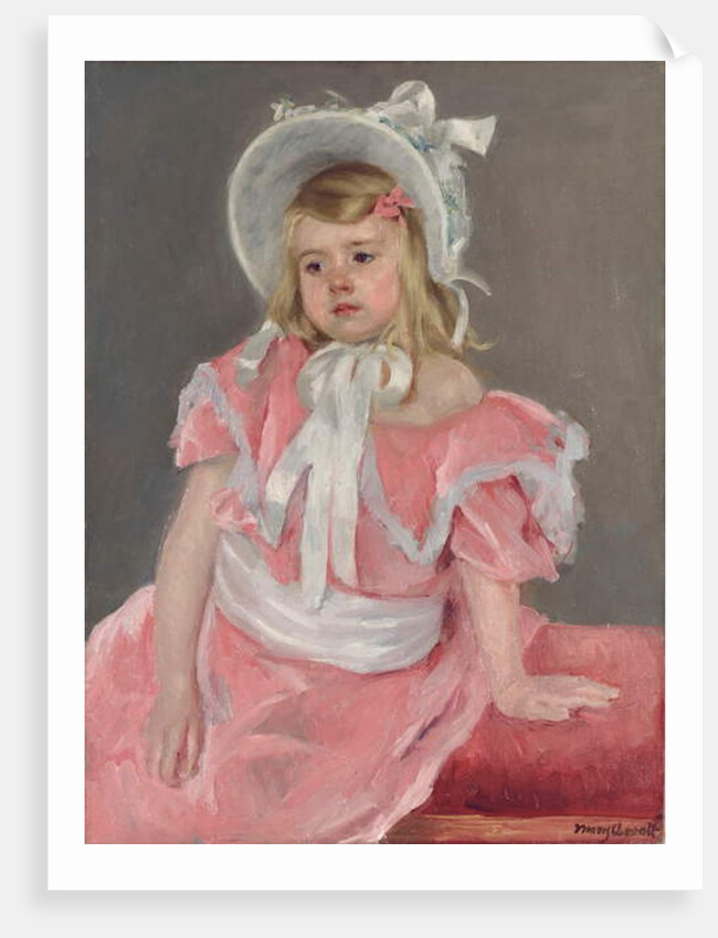 Sara Seated, Leaning on her Left Hand by Mary Stevenson Cassatt