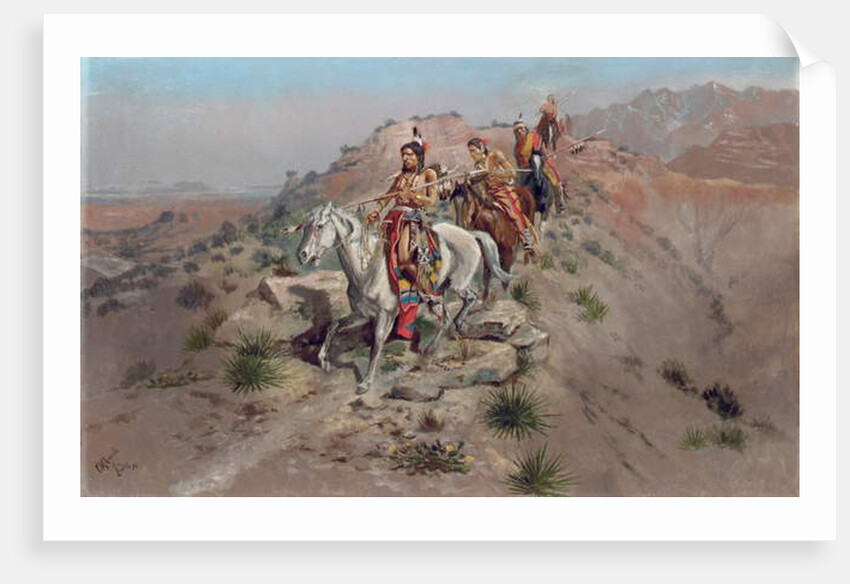 On the Warpath, 1895 by Charles Marion Russell