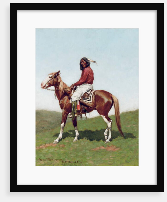 Comanche Brave, Fort Reno, Indian Territory by Frederic Remington