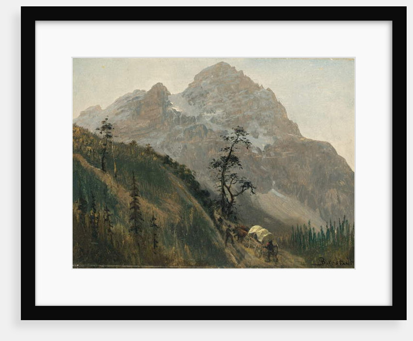 Western Trail, The Rockies by Albert Bierstadt