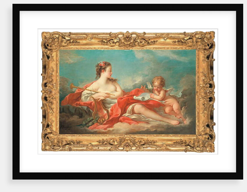 Erato, the Muse of Love Poetry by Francois Boucher