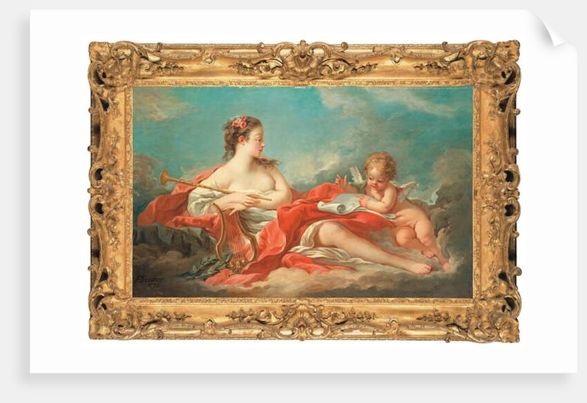 Erato, the Muse of Love Poetry by Francois Boucher