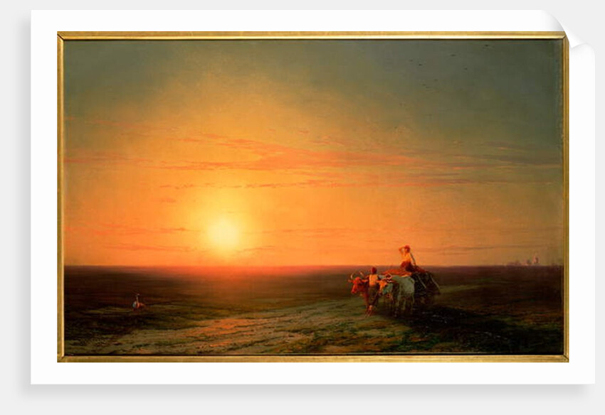 Peasants Returning from the Fields at Sunset, 19th century by Ivan Konstantinovich Aivazovsky