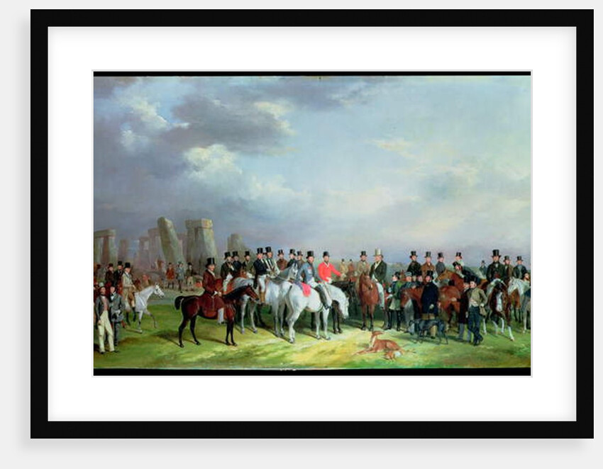 The Wiltshire Great Coursing Meeting Held at Amesbury, March 16, 17, 18, 19 And 20, 1847, With Stonehenge Beyond, 1847 by W. and Barraud H. Barraud