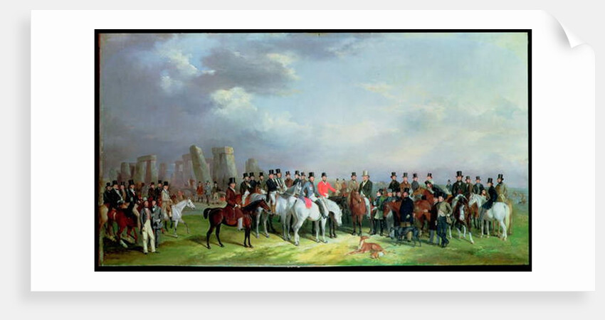 The Wiltshire Great Coursing Meeting Held at Amesbury, March 16, 17, 18, 19 And 20, 1847, With Stonehenge Beyond, 1847 by W. and Barraud H. Barraud