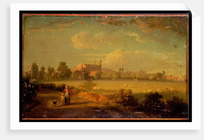 A View of Eton from the Playing Fields, 1822 by Edmund Bristow
