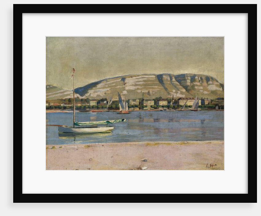 Geneva Harbour and the Saleve, 1878 by Ferdinand Hodler