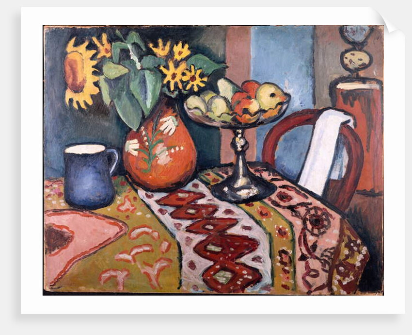 Still Life with Sunflowers II, 1911 by August Macke
