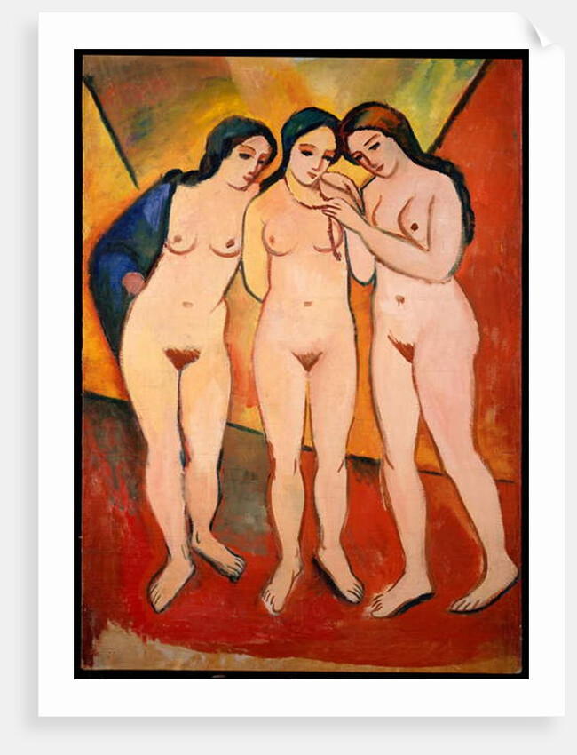Three Nude Women, 1912 by August Macke