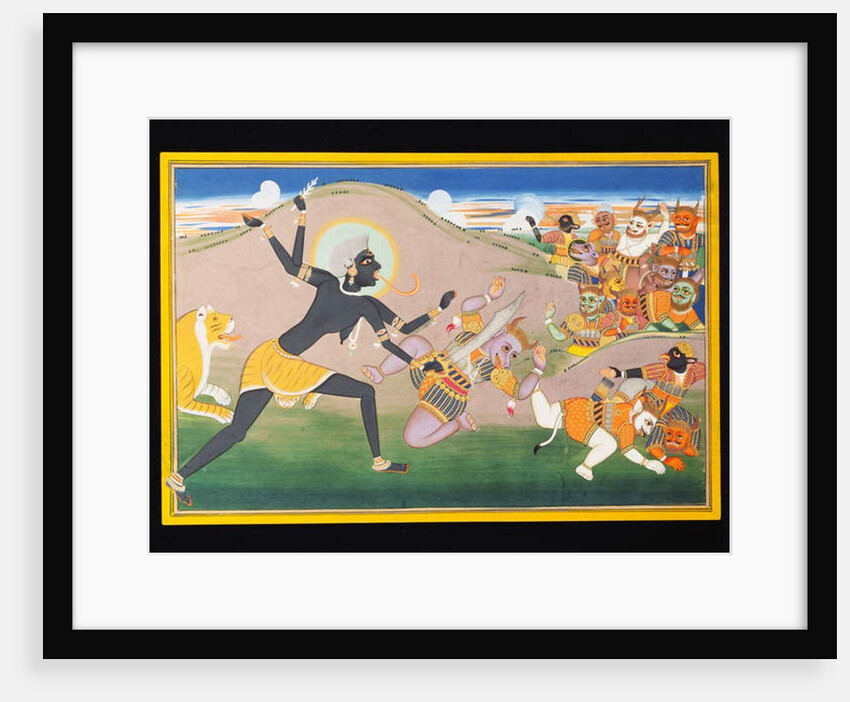 Kali Slaying Demons, c.1800-1820 by Indian School