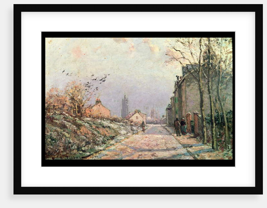 The Road, Effect of Winter; La Route, Effet d'Hiver, 1872 by Camille Pissarro