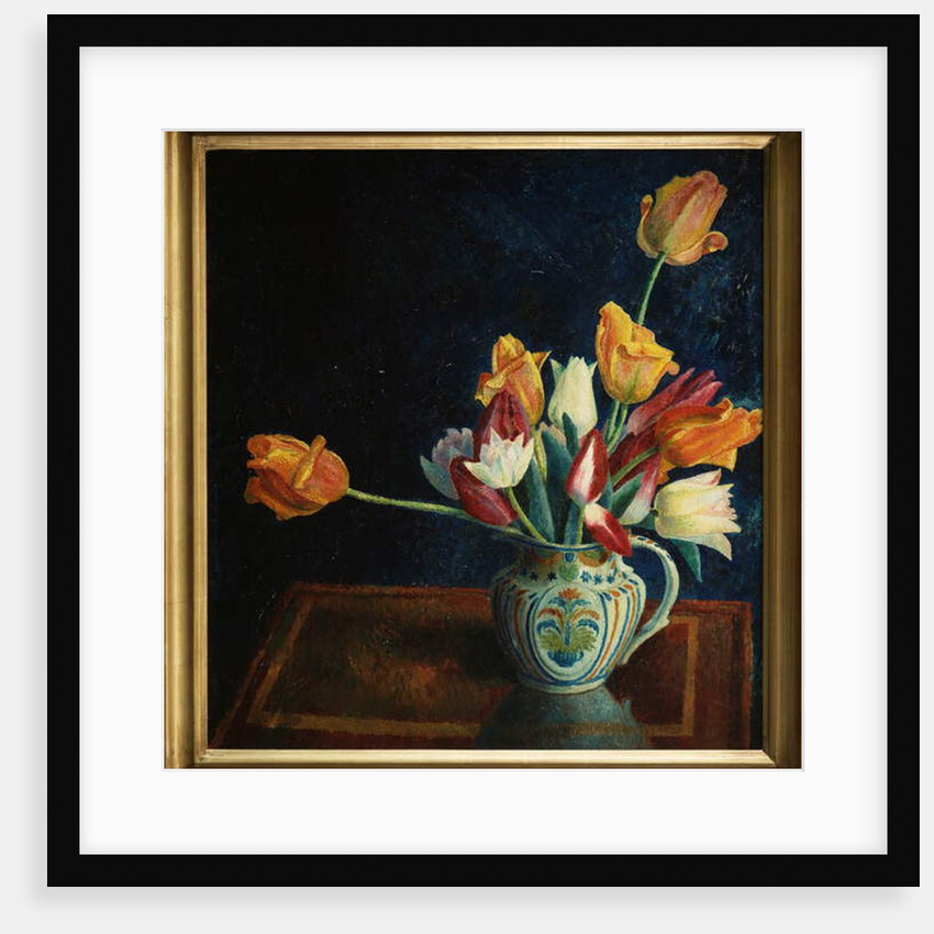 Tulips in a Staffordshire Jug by Dora Carrington