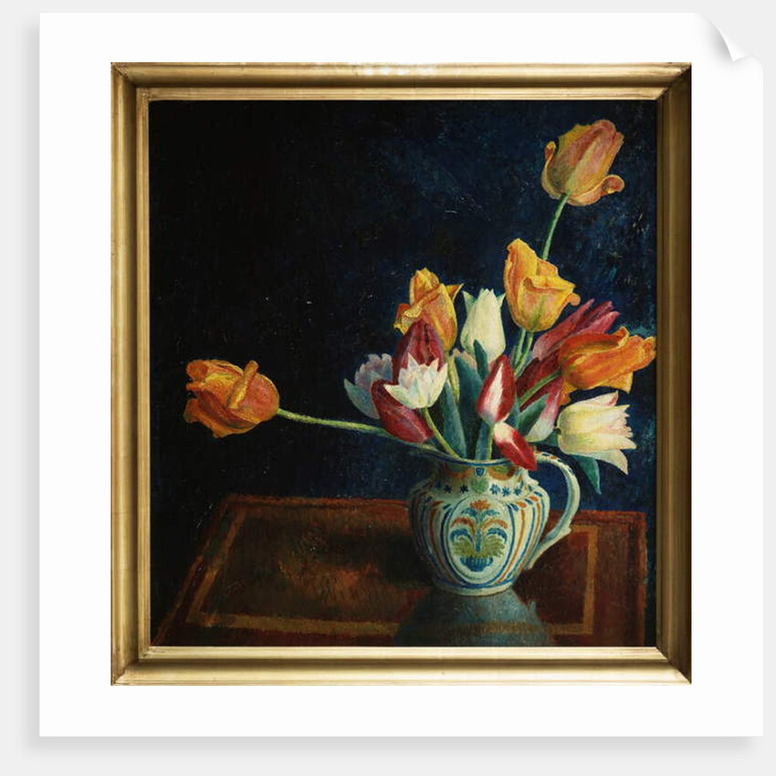 Tulips in a Staffordshire Jug by Dora Carrington