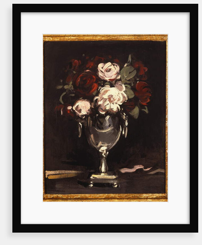 Red and White Roses in a Silver Urn, c.1897 by Samuel John Peploe