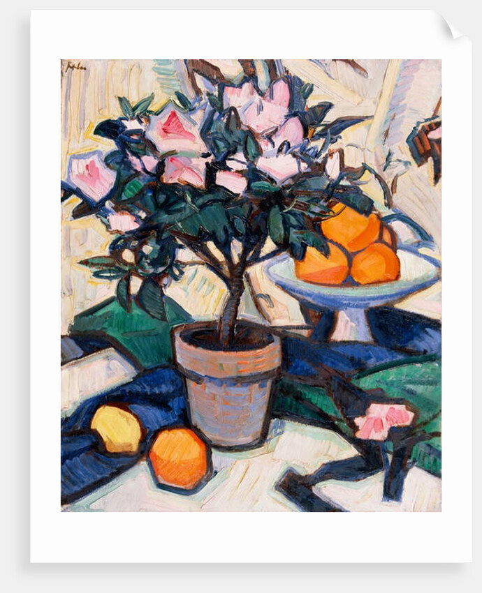 Pink Azalea and Oranges, c.1913 by Samuel John Peploe