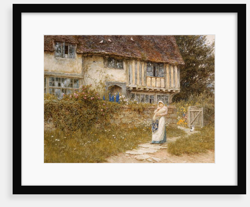 Beside the Old Church Gate Farm, Smarden, Kent by Helen Allingham