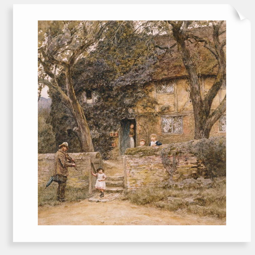 The Fiddler by Helen Allingham