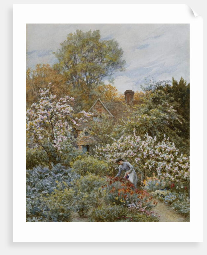 A Garden in Spring by Helen Allingham