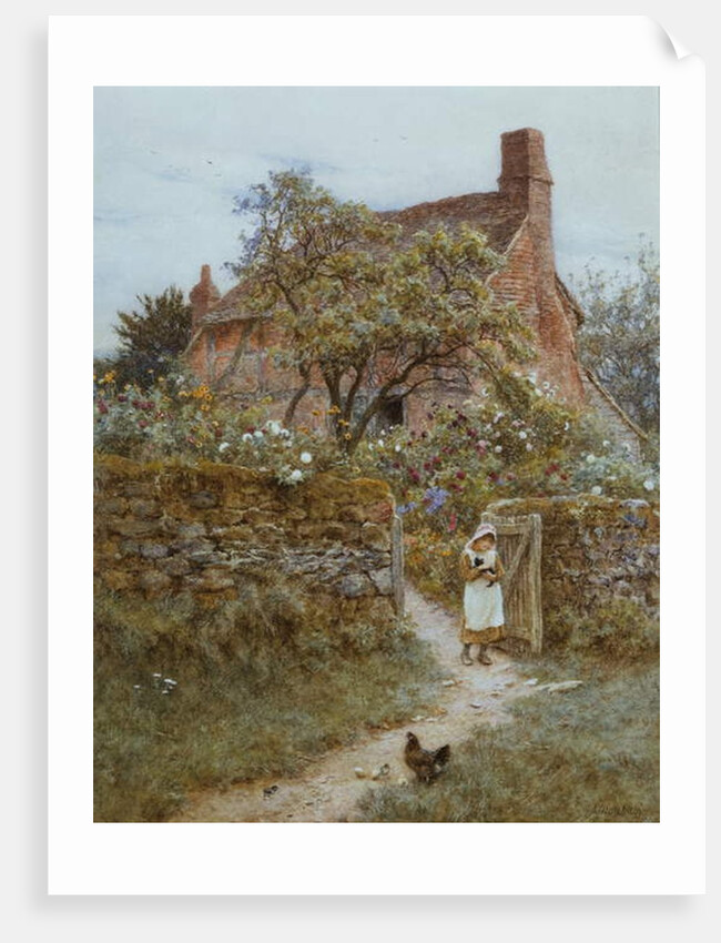 The Black Kitten by Helen Allingham