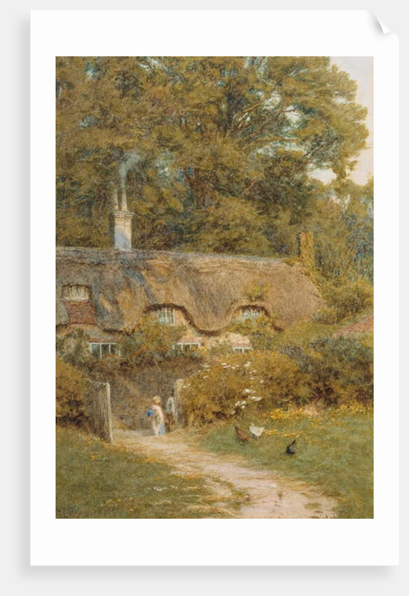 Cottage at Farringford, Isle of Wight by Helen Allingham