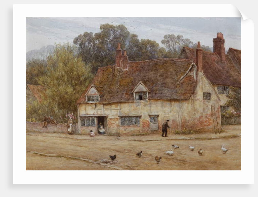 By the Old Cottage by Helen Allingham