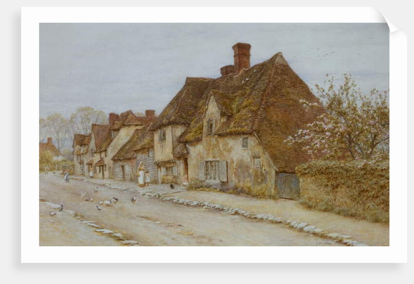 A Village Street, Kent by Helen Allingham