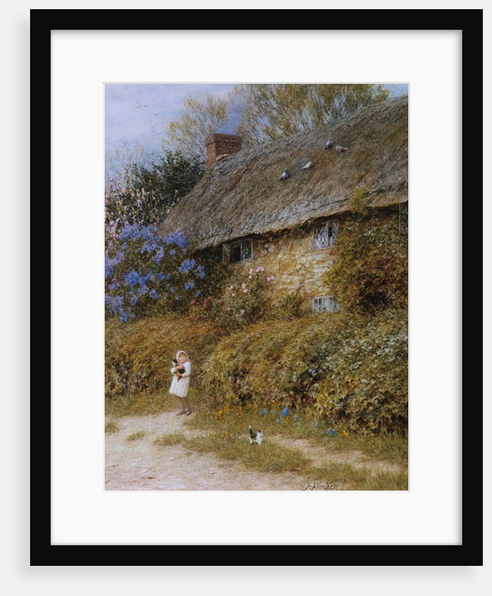 Old Cottage at Freshwater, Isle of Wight by Helen Allingham