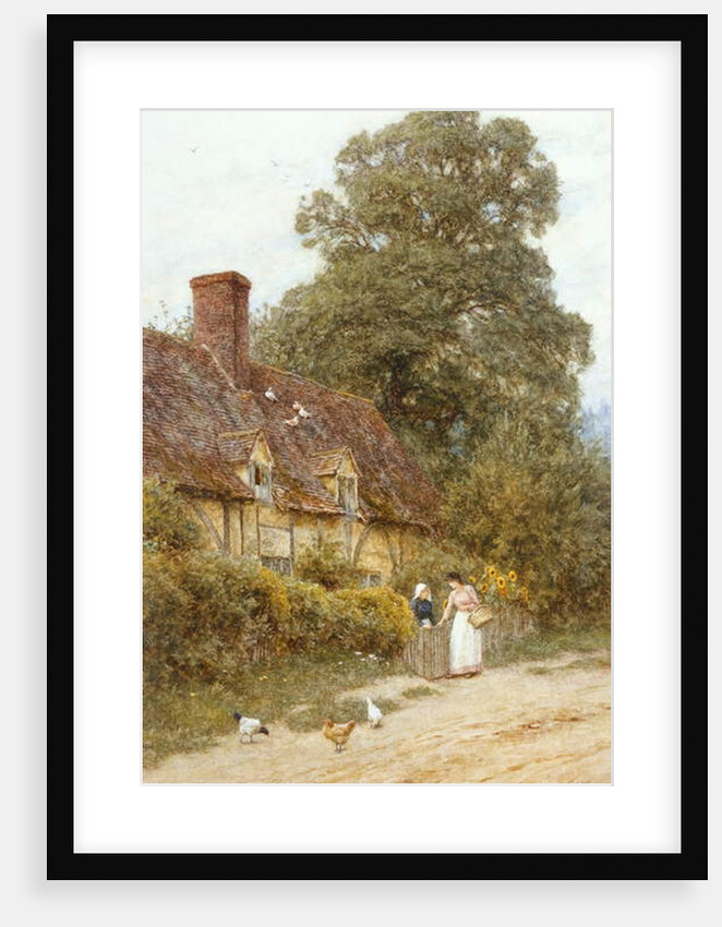 Old Post Office, Brook, near Witley by Helen Allingham