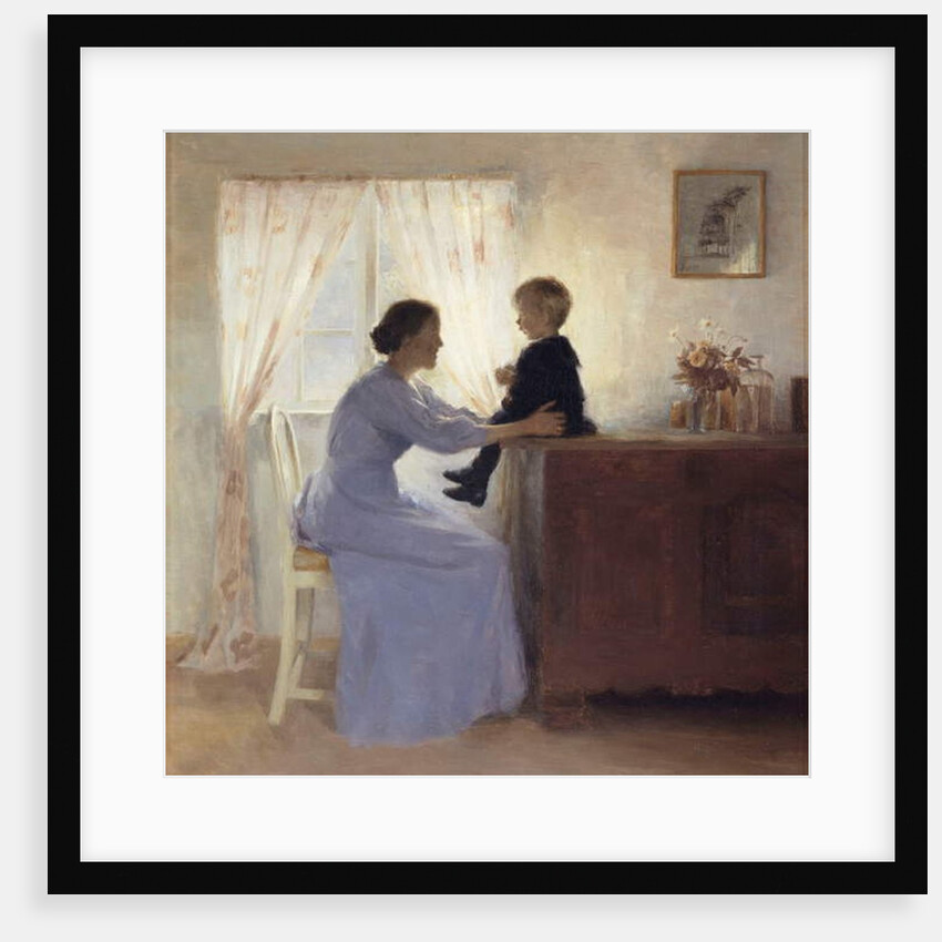 A Mother and Child in an Interior, 1898 by Peter Vilhelm Ilsted