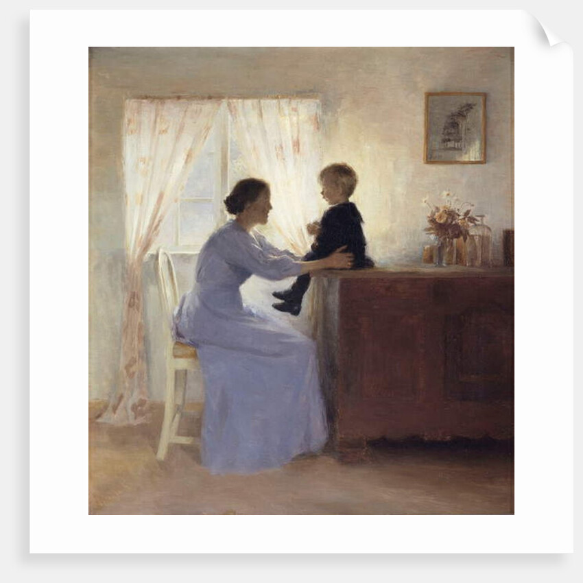 A Mother and Child in an Interior, 1898 by Peter Vilhelm Ilsted