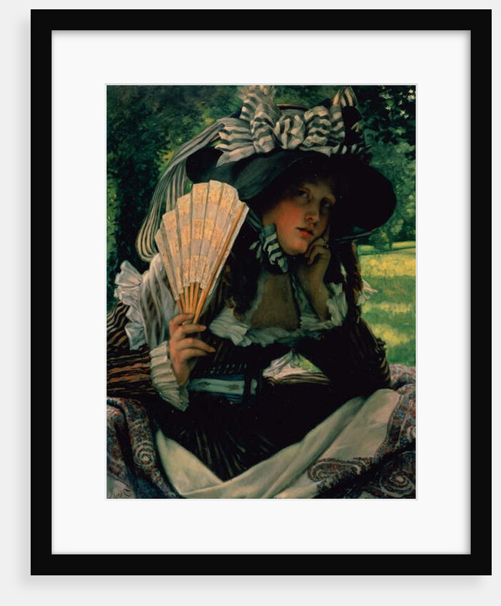 Girl with a Fan, 1870-1871 by James Jacques Joseph Tissot