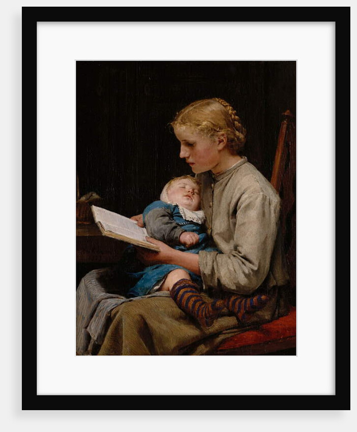 Rose and Bertha Gugger, 1883 by Albert Anker