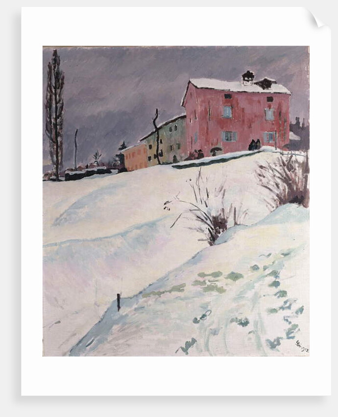 The Red House, 1912 by Giovanni Giacometti