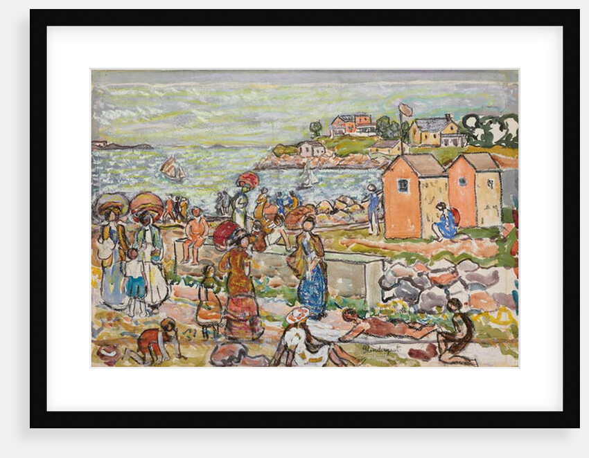 Bathers and Strollers, c.1919 by Maurice Brazil Prendergast