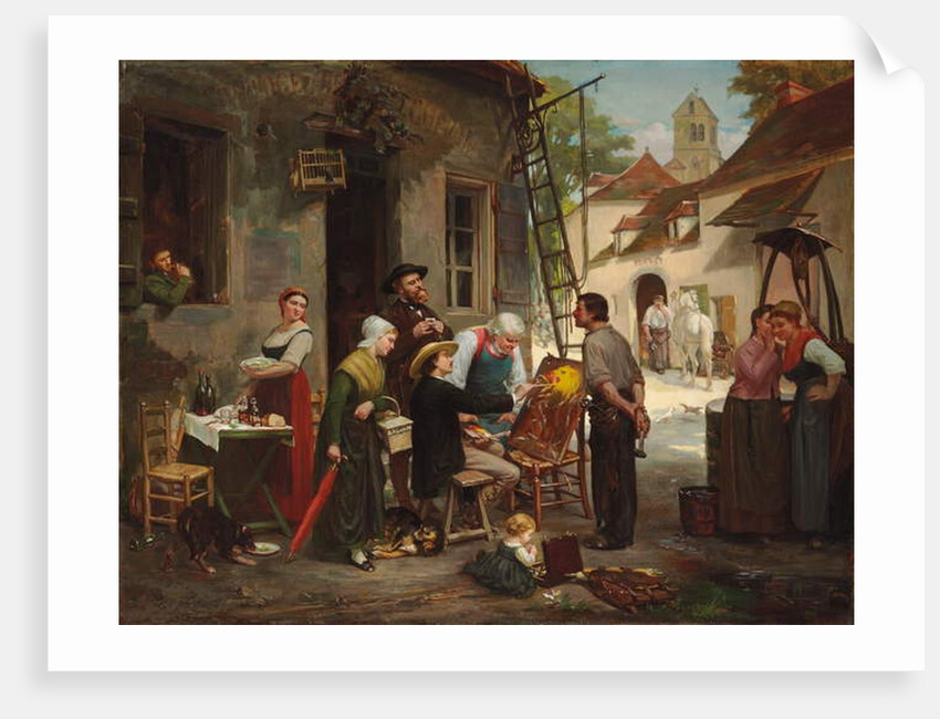 A New Sign for the Old Inn, 1870 by Henry Bacon