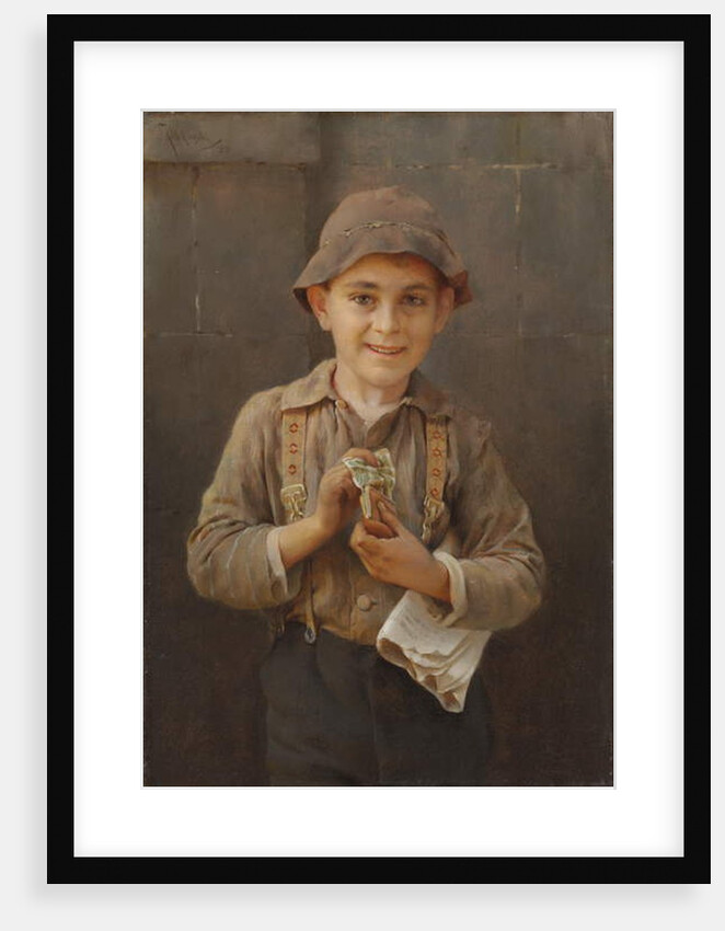 Newsboy, 1899 by Karl Witkowski