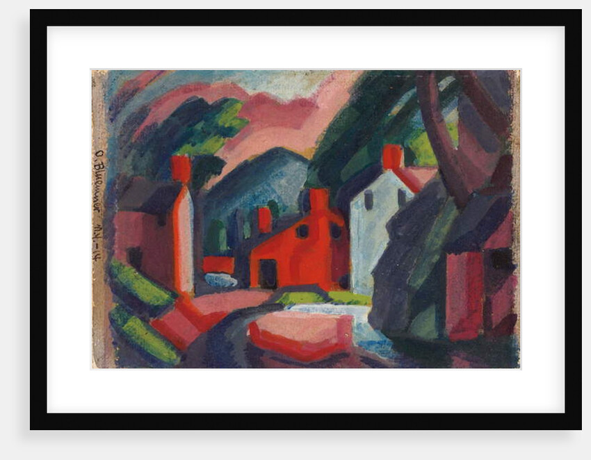 View of Lehnenburg, Pennsylvania, 1914 by Oscar Florianus Bluemner